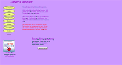 Desktop Screenshot of nancyscrochet.com